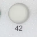 Bottoncino magnetico rotondo bianco variante 42, accessorio per scollo di vestiti. - N.42
