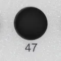 Variante di bottone automatico magnetico nero rotondo, chiusura per abiti senza cuciture 90 - N.47