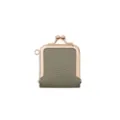 Mini kiss-lock ring jewelry coin pouch portable storage bag small purse sage green - Matcha Green