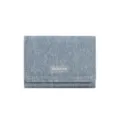 Denim light blue short compact wallet for women, stylish and versatile coin purse variant. - Light Blue