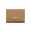 Women short wallet denim texture card holder brown coin purse casual minimalist compact wallet - Khaki