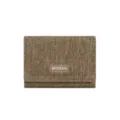 Brown denim style short wallet, compact and lightweight folding purse for women. - Matcha Green