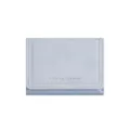 Minimalist short trifold wallet PU leather stylish blue purse for women daily commute casual - Pale Blue