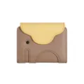 Niedliches Elefanten Design Damen Kurz Portemonnaie PU Leder Kartenhalter Geldbörse. - Khaki
