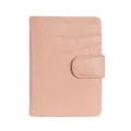 Rosa Krokodil Textur PU Leder Reisepass Huelle Dokumenten Organizer Brieftasche Etui neu - Rosa