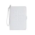 Portapassaporto grigio con laccetto organizer per documenti da viaggio custodia carte - Blu Pallido