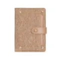 Denim passport cover with metal rivets, minimalist multi-functional wallet and card holder. - Khaki
