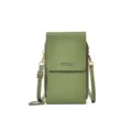 Grüne Mini Umhängetasche für Damen PU Leder Handy Tasche kleine Messenger Bag Umhängetasche - Grün