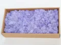 Preserved purple moss for home decor DIY, natural reindeer lichen craft flower box for wall decor. - Light Purple