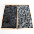 Preserved reindeer moss boxed for home decor DIY moss wall crafts and floral arrangements. - Black