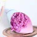 Mini mazzo di fiori secchi erba di cristallo piccola composizione per regalo decorazione - Viola (tinto)