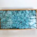 Preserved blue moss in box for DIY home decor crafts wall arrangement 500g bulk supply - Light Blue