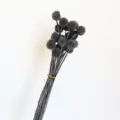 Dark Gray Preserved Craspedia Bouquet Dried Flower Bunch for Home Decor and DIY Gift - 20 Stems per Bunch / Gray