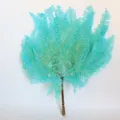 Mazzo di foglie di felce stabilizzate azzurre, materiale floreale botanico per decorazione casa. - Blu Tiffany