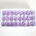 Lichtpaarse geconserveerde rozen 2-3cm doe-het-zelf bloemenmateriaal doos verse bloemhoofdjes - 21 bloemen/doos / Lichtpaars