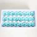 Lichtblauwe Geconserveerde Rozen 24 Stuks Echte Eeuwige Bloemen Voor DIY Boeket Doos - 21 bloemen/doos / Licht Tiffany blauw