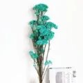 Fiori di Miglio Conservati Turchesi Lunghi Steli Bouquet Secco Accessorio Foto DIY - blu Tiffany
