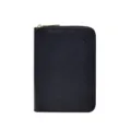 Schwarze PU Leder Reisebrieftasche Reisepasshülle RFID Schutz Dokumentenorganizer Etui - Schwarz