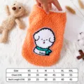 Dog winter fleece vest warm pet clothes cute puppy thick coat apparel with size chart XS-XXL - XL / Orange