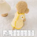 Thickened Yellow Fleece Pet Vest Cute Fried Egg Dog Clothes Small Puppy Winter Coat - L / Yellow - Smiley Face