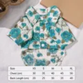 Bloemen huisdier shirt voor katten en kleine honden, ademende zomerse korte mouw blouse met knopen. - XS / Blauw