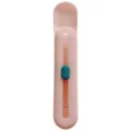Kattenvoer strip knijper feeder lepel van plastic huisdier snack pusher roze kleur - Helemaal Roze