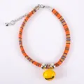 Stylish adjustable woven cat dog collar with colorful stripes and cute bell pet accessory. - L / Style 2