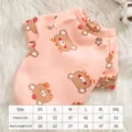 Cute pink pet bear print sweatshirt, soft warm dog cat clothes, cozy winter apparel. - XS / Pink Bear