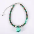 Woven pet collar with turquoise bell, adjustable ethnic style cat necklace accessory. - Style 3