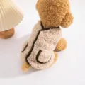Warm thick fleece pet vest for small dogs winter autumn cozy puppy clothing apparel size options - Green (Double-sided)