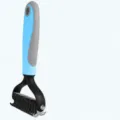 Professionele huisdier ontklittingskam met 16 stalen tanden voor honden, grote blauwe tool. - Groot (16 Tanden) / Blauw