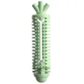 Green silicone dog chew toy with spiked texture for teeth cleaning and pet biting practice. - Avocado Green