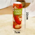 Jouet pour chien en peluche forme chips, jouet à mâcher couineur pour animal, 22cm chiot. - Forme Cylindrique / Taille unique / Rouge