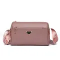 Sac bandoulière femme en cuir PU multi-fermeture éclair sac à main décontracté rose - Pourpre bois de cerf