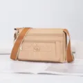 Sac bandoulière décontracté en toile pour femme, grande capacité, sac à main quotidien pratique. - Abricot Jaune