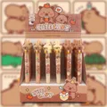 Set di 36 penne gel cancellabili Capybara 0.5mm simpatico kawaii cancelleria scuola con scatola. - 0.5mm / Blu