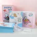 Süße Cartoon-Hunde-Papiergeschenktüten in verschiedenen Farben und Größen für kreative Verpackung. - L