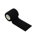 Bandage cohésif noir pour animaux domestiques enveloppement élastique pour chiens et soins - Noir