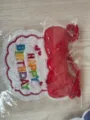Cute pet birthday party bib with colorful embroidery design, comfortable for dogs and cats wear. - One Size / Birthday Scarf / Red