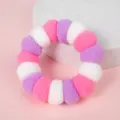 Soft plush pet Elizabethan collar, colorful pom-pom cat and dog anti-licking neck ring variant. - XS / 1