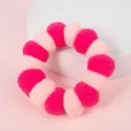 Plush cat dog Elizabethan collar soft recovery cone cute pink pompom pet anti-lick neck ring - XS / Style 3