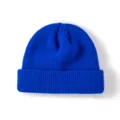 Bonnet en tricot bleu, bonnet d'hiver chaud élégant en acrylique pour hommes femmes variante - L (58-60cm) / Bleu