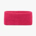 Hot pink knitted sports headband for women, warm winter running yoga hair band accessory - Rose Red