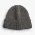 Einfarbige Strickmütze für Herbst und Winter, warme Wollmütze, lässiger und bequemer Stil. - Dunkelgrau