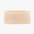 Fascia sportiva in maglia beige, fascia elastica per yoga e corsa calda e comoda da indossare. - Crema