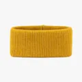 Fascia in maglia giallo senape inverno caldo sport yoga capelli corsa fitness donna - Curcuma