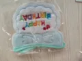 Cute cloud embroidered pet birthday party bib puppy cat decorative saliva towel accessory - One Size / Birthday Scarf / Mint Green