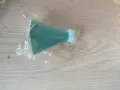 Pet birthday party cone hat with pom pom and elastic chin strap for dogs and cats. - One Size / Birthday Hat / Mint Green