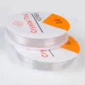 Διαφανές ελαστικό κρυστάλλινο νήμα για DIY χάντρες κοσμημάτων, ανθεκτικό κορδόνι 0.6mm - 0.5# Ελαστική κλωστή κρυστάλλου (περίπου 10 μ.)