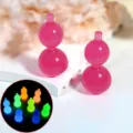 Luminous small gourd fingertip toy, pink glow in the dark handheld stress relief play item. - Rose Red